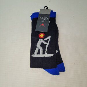 Colisco Sock Stand Up‎ Paddle Board Black Graphic Bamboo OS Hiking New